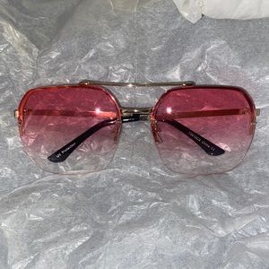 Pink ombré fashion glasses